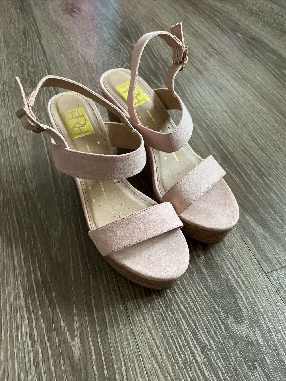 Charlotte Russe Pink Suede Wedges